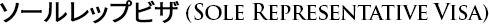 sole representative visa